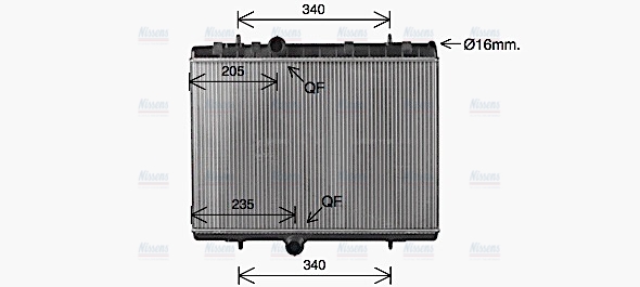 AVA Coolant Radiator CN2334