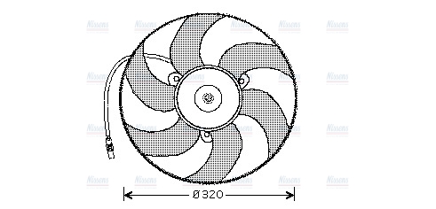 AVA Radiator Cooling Fan CN7519