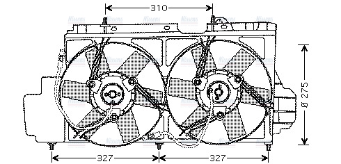 AVA Radiator Cooling Fan CN7520
