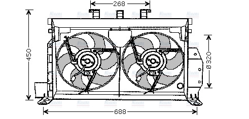 AVA Radiator Cooling Fan CN7521