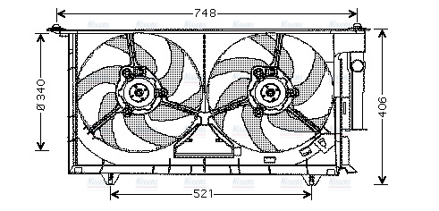 AVA Radiator Cooling Fan CN7525