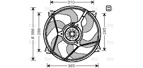 AVA Radiator Cooling Fan CN7528