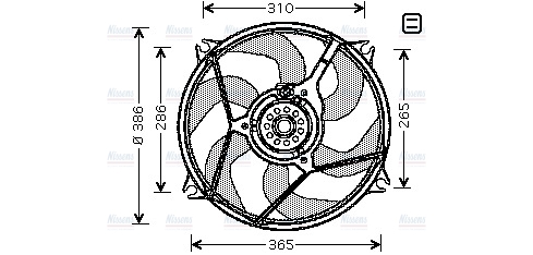 AVA Radiator Cooling Fan CN7530