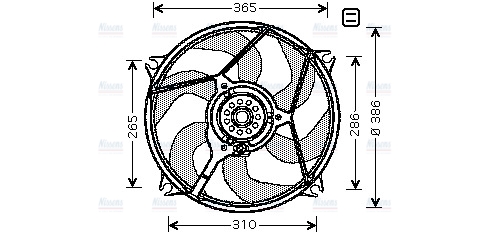 AVA Radiator Cooling Fan CN7531