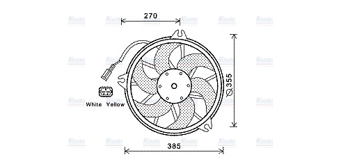 AVA Radiator Cooling Fan CN7536
