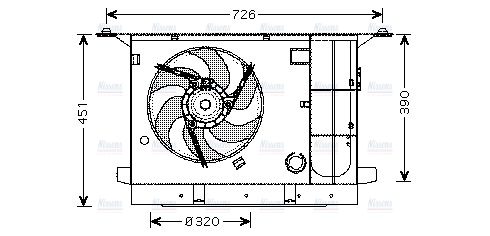 AVA Radiator Cooling Fan CN7537