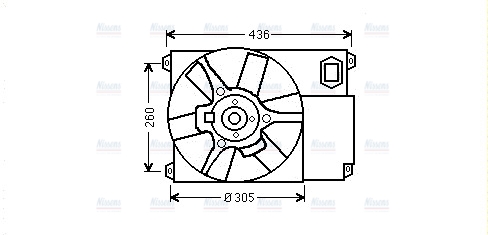 AVA Radiator Cooling Fan CN7541