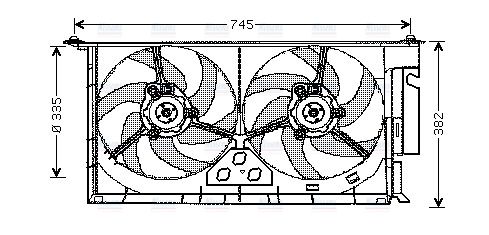 AVA Radiator Fan CN7543