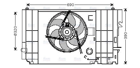 AVA Radiator Cooling Fan CN7546