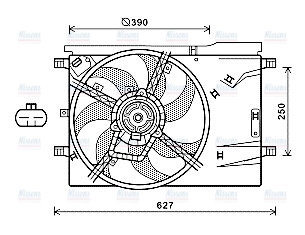 AVA Radiator Cooling Fan CN7550