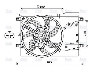 AVA Radiator Fan CN7551