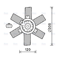 AVA Radiator Cooling Fan CN7553