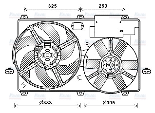 AVA Radiator Cooling Fan CN7554