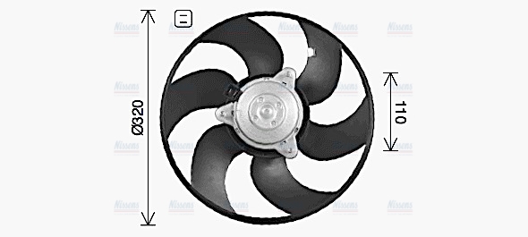 AVA Radiator Cooling Fan CN7557