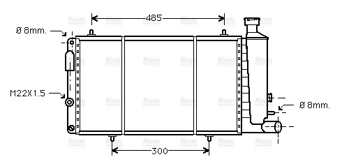 AVA Coolant Radiator CNA2033