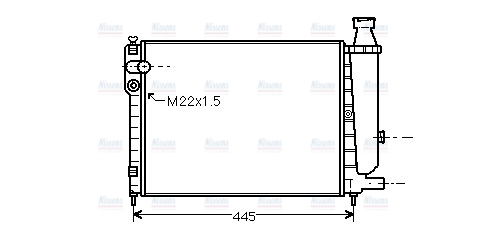 AVA Coolant Radiator CNA2046