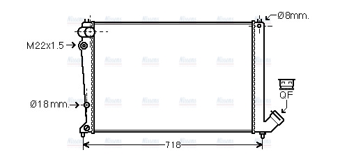 AVA Coolant Radiator CNA2103