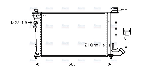 AVA Coolant Radiator CNA2108