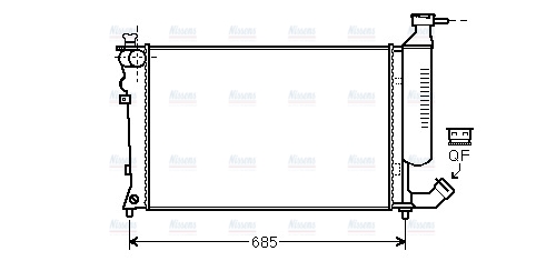 AVA Coolant Radiator CNA2259