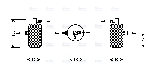 AVA Aircon Receiver Dryer Filter CND163