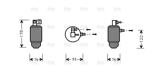 AVA Aircon Receiver Dryer Filter CND164