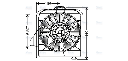 AVA Radiator Cooling Fan CR7504