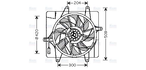 AVA Radiator Cooling Fan CR7505
