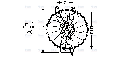 AVA Radiator Cooling Fan CR7506