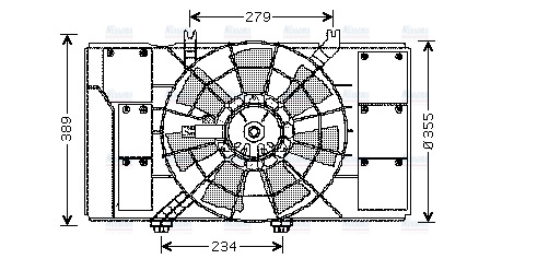 AVA Radiator Fan CR7509