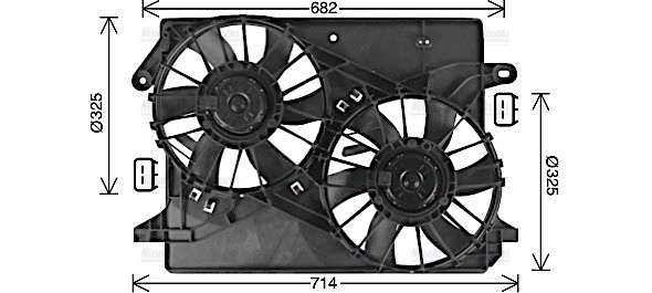 AVA Radiator Cooling Fan CR7513