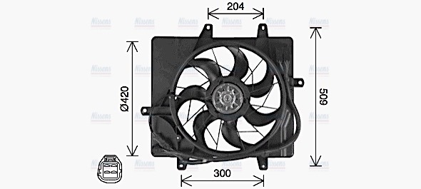 AVA Radiator Fan CR7514