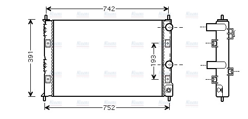 AVA Coolant Radiator CRA2076