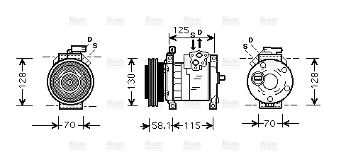 AVA Aircon Compressor CRAK094
