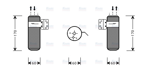 AVA Aircon Receiver Dryer Filter CRD052