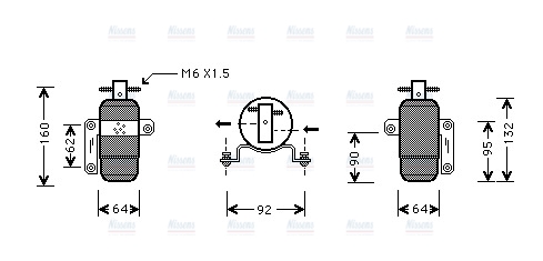 AVA Aircon Receiver Dryer Filter CRD060