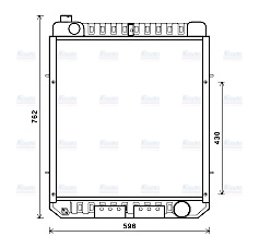 AVA Coolant Radiator CS2031