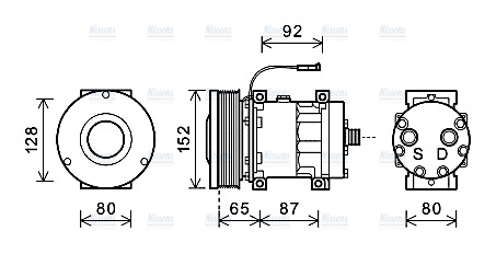 AVA Aircon Compressor CSAK008