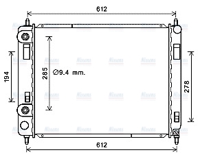 AVA Coolant Radiator CT2053