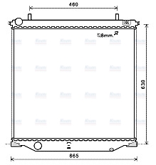 AVA Coolant Radiator CT2058
