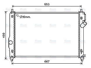 AVA Coolant Radiator CT2064