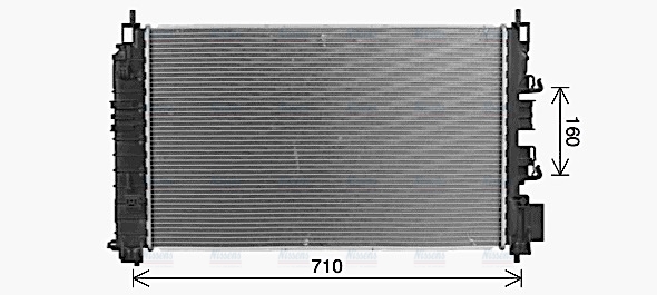AVA Coolant Radiator CT2081