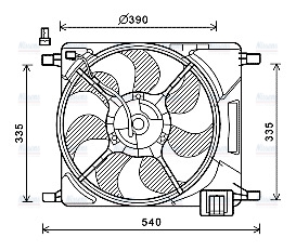 AVA Radiator Cooling Fan CT7501