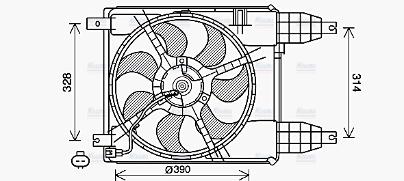 AVA Radiator Cooling Fan CT7504