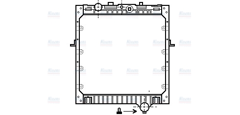 AVA Coolant Radiator DF2011