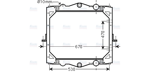 AVA Coolant Radiator DF2040