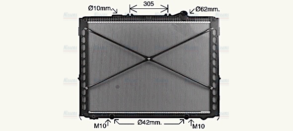 AVA Coolant Radiator DF2096