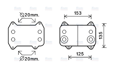 AVA Oil Cooler DF3054
