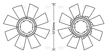 AVA Fan clutch DFB061