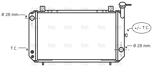 AVA Coolant Radiator DN2052