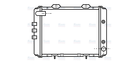 AVA Coolant Radiator DN2053